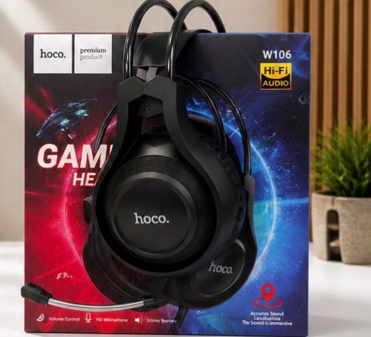 AURICULAR CON MICRÓFONO GAMING HOCO PREMIUM